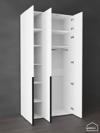 Шкаф с антресолью 1200 мм Linnea MHR-3A-1 2450х1200х510 (Белый-М 11.1.2) в Югорске - yugorsk.mebel-e96.ru