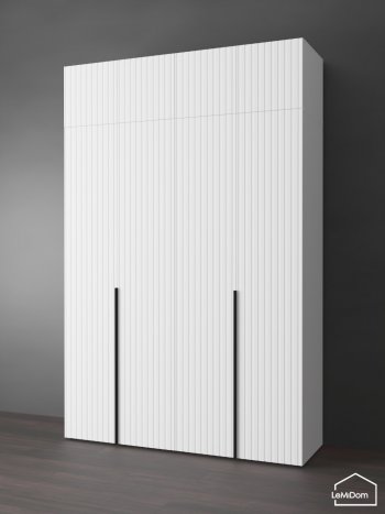 Шкаф с антресолью 1600 мм Linnea MHR-4A-1 2450х1600х510 (Белый-М 11.1.1) в Югорске - yugorsk.mebel-e96.ru