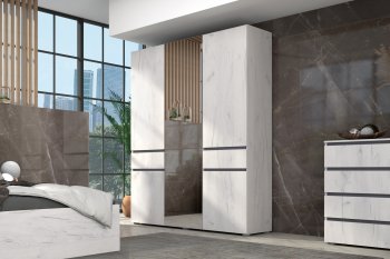 Шкаф 1600 мм Лиана графит (Зарон) в Югорске - yugorsk.mebel-e96.ru