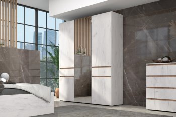 Спальный гарнитур Лиана золотой, модульный (Зарон) в Югорске - yugorsk.mebel-e96.ru