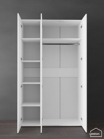 Шкаф Linnea MHR-3PO-1 2050х1200х510 (Белый-М 11.1.2) в Югорске - yugorsk.mebel-e96.ru