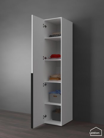 Шкаф Linnea MHR-1-2 2050х400х510 (Белый-М 11.1.2) в Югорске - yugorsk.mebel-e96.ru