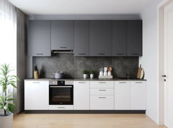 Кухонный гарнитур высокий Лофт 3000 мм (Санвут) в Югорске - yugorsk.mebel-e96.ru