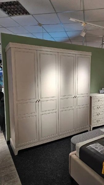 Шкаф 2000 мм распашной ШР-4 Лорето, льняной (БМ) в Югорске - yugorsk.mebel-e96.ru