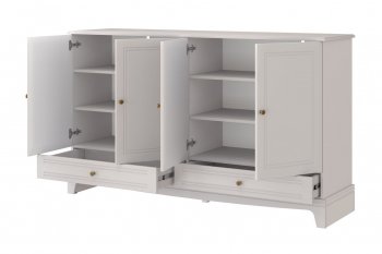 Комод 4 двери 2ящ. Лорето, льняной (БМ) в Югорске - yugorsk.mebel-e96.ru
