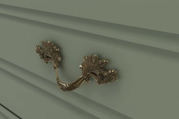 Комод 5 ящиков Лорето зеленый самшит (БМ) в Югорске - yugorsk.mebel-e96.ru