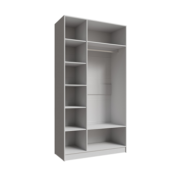 Шкаф Мадрид 1200 мм без зеркала белый (Текс) в Югорске - yugorsk.mebel-e96.ru