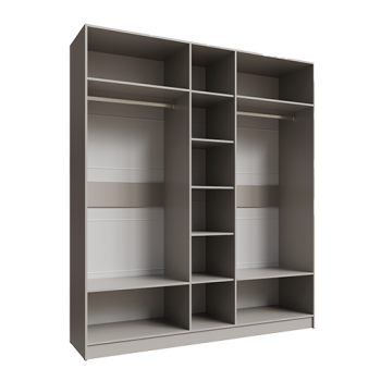 Шкаф Мадрид 2000 мм без зеркала, кашемир (Текс) в Югорске - yugorsk.mebel-e96.ru