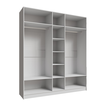 Шкаф Мадрид 2000 мм без зеркала, белый (Текс) в Югорске - yugorsk.mebel-e96.ru