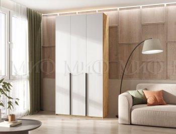 Шкаф 1200 мм Марвэл крафт/белый (Миф) в Югорске - yugorsk.mebel-e96.ru
