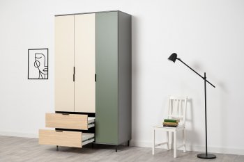 Шкаф 1200 мм Марвэл 16.317.03 зеленый (Моби) в Югорске - yugorsk.mebel-e96.ru