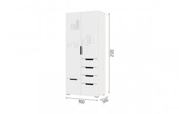 Шкаф 2-х ств. 900 мм Миа ШК 052 (СтендМ) в Югорске - yugorsk.mebel-e96.ru