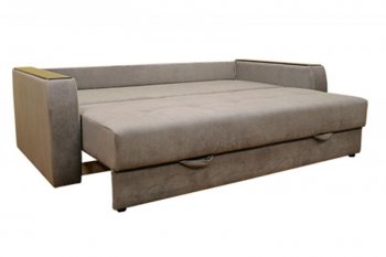 Диван Милан 3, НПБ, ткань Монако 06 (серый) (Хит Диван) в Югорске - yugorsk.mebel-e96.ru