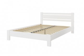 Кровать из массива Милс белый античный (БМ) в Югорске - yugorsk.mebel-e96.ru