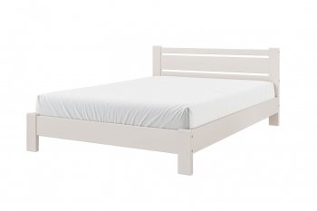 Кровать из массива Милс льняной (БМ) в Югорске - yugorsk.mebel-e96.ru