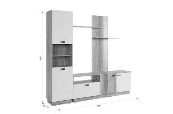 Стенка Моди К1 (Мебельсон) в Югорске - yugorsk.mebel-e96.ru