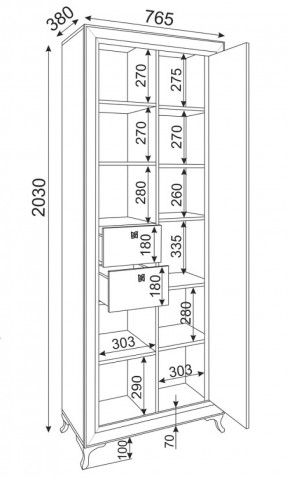 Библиотека Саванна М21 (Риннер) в Югорске - yugorsk.mebel-e96.ru