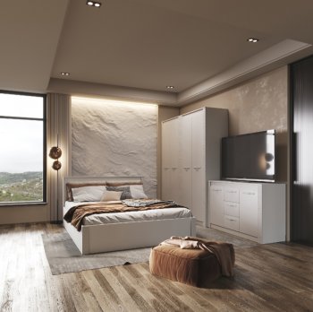 Спальный гарнитур Монако Кашемир (модульный) (БТС) в Югорске - yugorsk.mebel-e96.ru