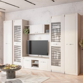 Стенка Монако Кашемир комп.4 (модульная) (БТС) в Югорске - yugorsk.mebel-e96.ru