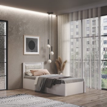 Кровать Монако КР-17 кашемир (БТС) в Югорске - yugorsk.mebel-e96.ru