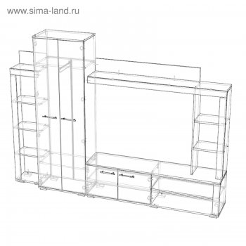 Стенка Монако (Лин) в Югорске - yugorsk.mebel-e96.ru
