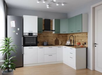 Угловой кухонный гарнитур Муссон 2400*1600 мм Sanvut в Югорске - yugorsk.mebel-e96.ru