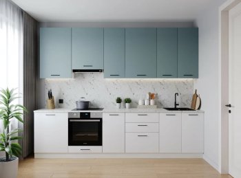 Кухонный гарнитур высокий Ниагара 3000 мм ЛДСП/МДФ (Санвут) в Югорске - yugorsk.mebel-e96.ru