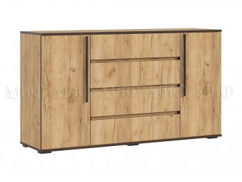Комод 2 двери 4 ящика (1600) Норд, крафт (Миф) в Югорске - yugorsk.mebel-e96.ru