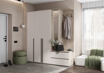 Прихожая Норд+Шкаф 1200, крафт серый/кашемир (Миф) в Югорске - yugorsk.mebel-e96.ru