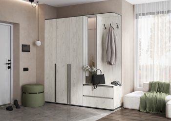 Прихожая Норд+Шкаф 1200, крафт белый (Миф) в Югорске - yugorsk.mebel-e96.ru