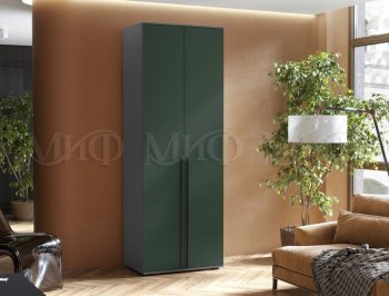 Шкаф 800 мм 2-х ств. Норд графит/изумруд (Миф) в Югорске - yugorsk.mebel-e96.ru