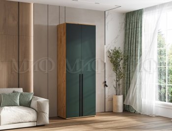 Шкаф 800 мм 2-х ств. Норд крафт/изумруд (Миф) в Югорске - yugorsk.mebel-e96.ru