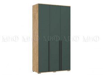 Шкаф 1200 мм 3-х ств. Норд дуб крафт/изумруд (Миф) в Югорске - yugorsk.mebel-e96.ru