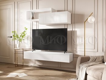 Стенка Норд-2 белый глянец (Миф) в Югорске - yugorsk.mebel-e96.ru