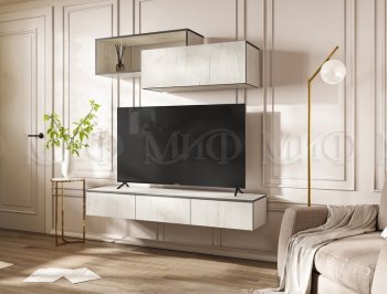 Стенка Норд-2 дуб крафт белый (Миф) в Югорске - yugorsk.mebel-e96.ru