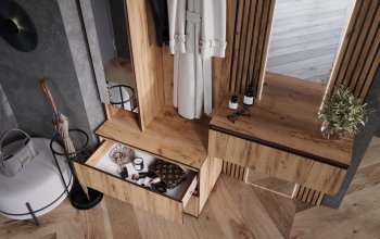 Шкаф 800+Тумба с зеркалом Норд (Миф) в Югорске - yugorsk.mebel-e96.ru