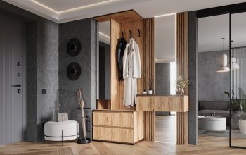 Прихожая+Тумба с зеркалом Норд (Миф) в Югорске - yugorsk.mebel-e96.ru