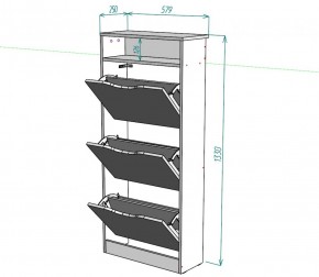 Обувница W10 (ДВ) в Югорске - yugorsk.mebel-e96.ru