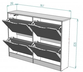 Обувница W12 (ЯШТ) в Югорске - yugorsk.mebel-e96.ru