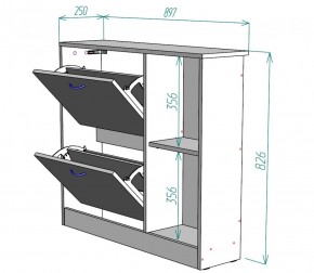 Обувница W29 (ДСС) в Югорске - yugorsk.mebel-e96.ru