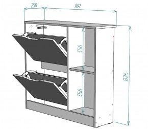 Обувница W30 (ДВ) в Югорске - yugorsk.mebel-e96.ru