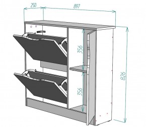 Обувница W32 (ЯАС) в Югорске - yugorsk.mebel-e96.ru