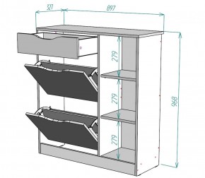 Обувница W34 (ДМ) в Югорске - yugorsk.mebel-e96.ru