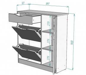 Обувница W36 (ДМ) в Югорске - yugorsk.mebel-e96.ru