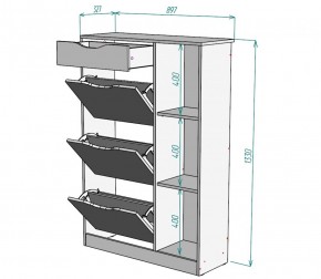 Обувница W42 (ДСС) в Югорске - yugorsk.mebel-e96.ru