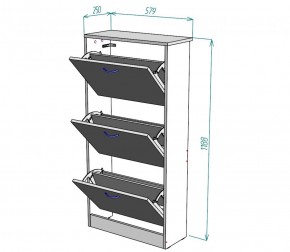 Обувница W7 (ЯАС) в Югорске - yugorsk.mebel-e96.ru