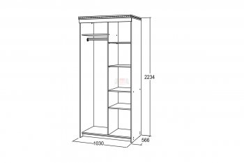 Шкаф-купе 1000 мм Ольга-13 в Югорске - yugorsk.mebel-e96.ru