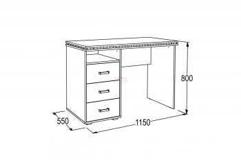 Письменный стол Ольга-13 в Югорске - yugorsk.mebel-e96.ru
