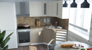 Кухонный гарнитур Ольга оптима 2 1500х1300 мм (Герда) в Югорске - yugorsk.mebel-e96.ru