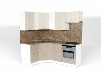 Кухонный гарнитур Ольга оптима 4 1400х2000 мм (Герда) в Югорске - yugorsk.mebel-e96.ru